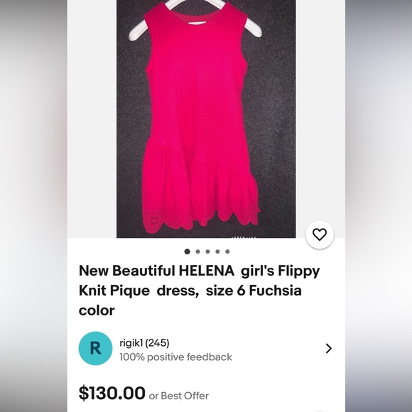 Helena Bright Pink Sleeveless Dress - Picture 4 of 4